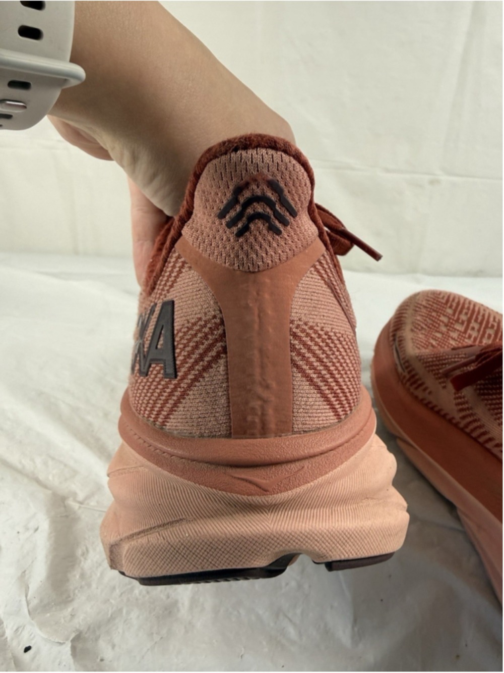 HOKA One One Clifton 9 Women’s Size 9B US Brick Red Running Shoes 1127896 RERT - Picture 13 of 16
